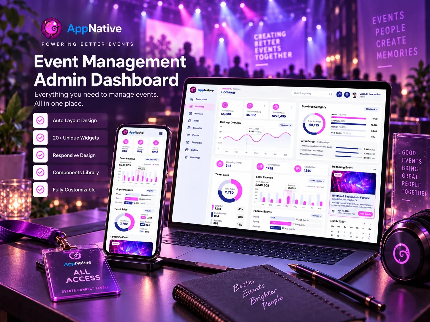 Event Management Dashboard